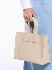 Charles & Ke*th - Mini Shalia Tote Bag - Beige - Exp. Launch: 01/10/2024