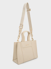 Charles & Ke*th - Mini Shalia Tote Bag - Beige - Exp. Launch: 01/10/2024