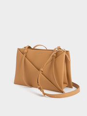 Charles & Ke*th - Midori Geometric Tote Bag - Camel - Mid-Nov