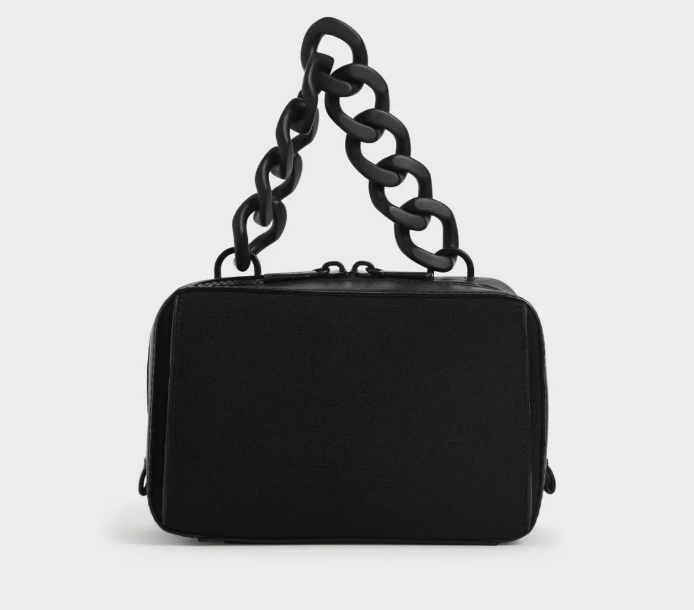 Charles & Ke*th -  Boxy Crossbody Bag - Black