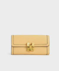 Charles & Ke*th - Stone Embellished Wallet - Yellow