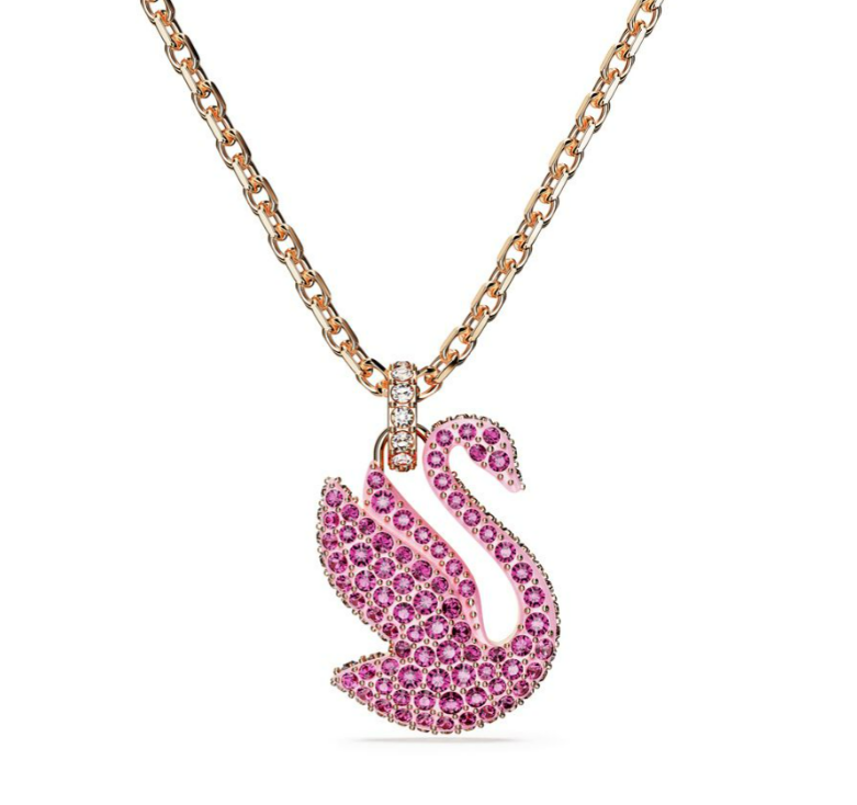 Swar*vski - Swan, Medium, Pink, Rose gold-tone plated - 5647552 (AD-SW-OCT)
