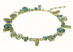 Swar*vski - Gema Multi Green Crystal Necklace - 5613735