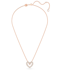 Swar*vski - Sublima pendant - Heart, Medium, White, Rose gold-tone plated - 5628657