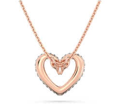 Swar*vski - Sublima pendant - Heart, Medium, White, Rose gold-tone plated - 5628657