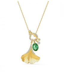 Swar*vski - Stunning Ginkgo Necklace - Gold-tone Plating - 5515465