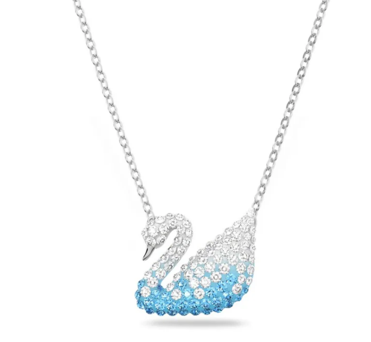 Swar*vski - Blue Iconic Swan Pendant - 5512095