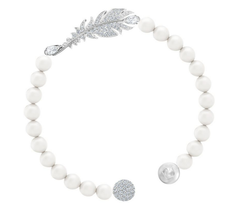 Swar*vski - Nice Pearl Bracelet - White, Rhodium plated - 5509723