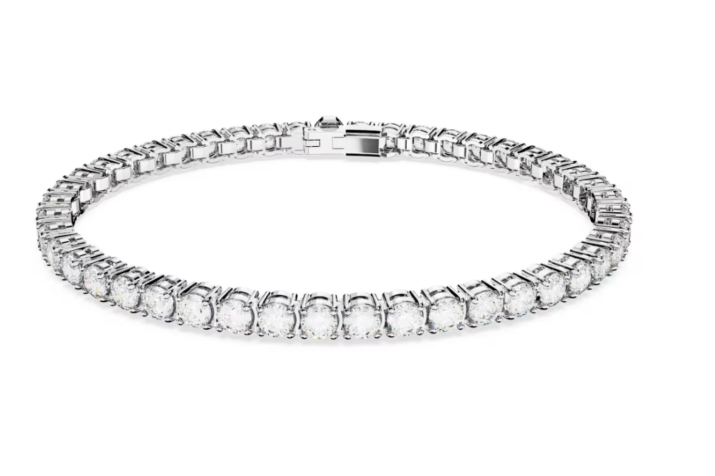 Swar*vski - Matrix Tennis bracelet - Round Cuts - 5648936