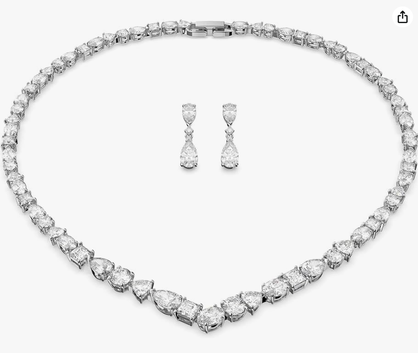 Swar*vski - Mesmera set Mixed cuts, White, Rhodium plated - 5665242 (AD-Oct) (2025 PACKAGING)