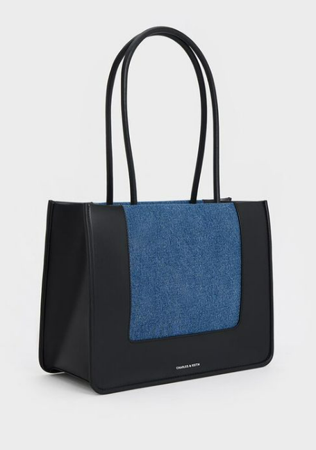 Charles & Ke*th - Daylla Canvas Tote Bag - Denim (AD)