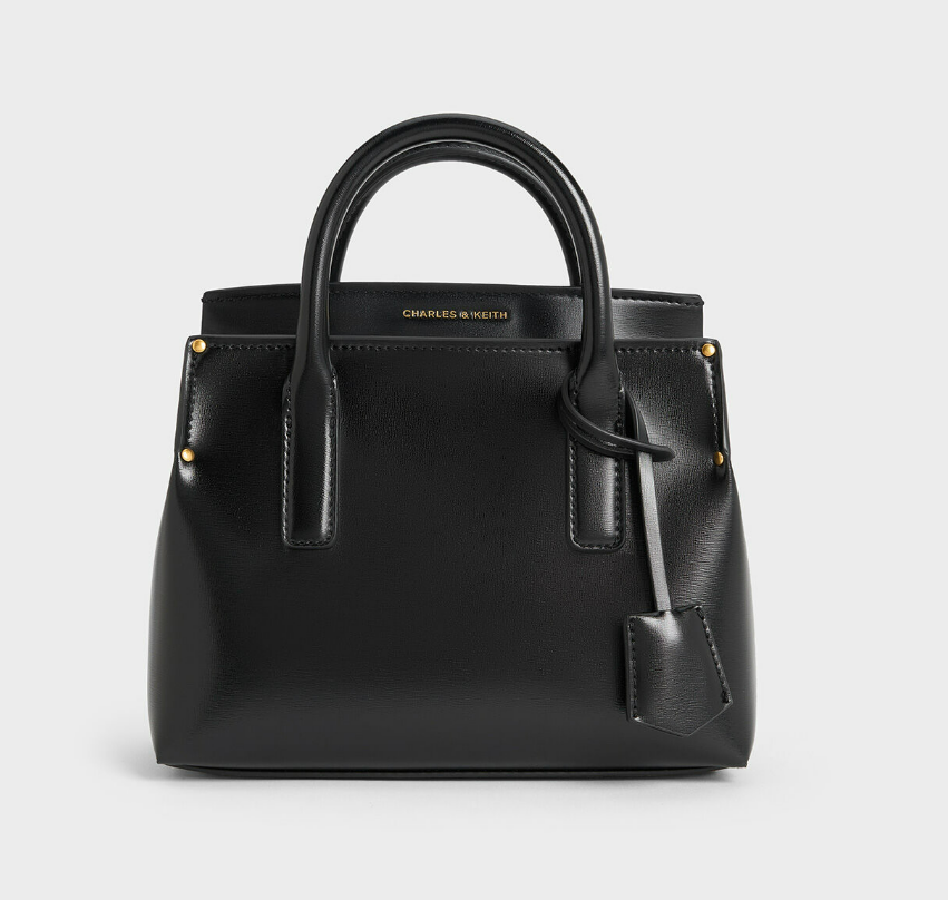 Charles & Ke*th - Rene Structured Top Handle Bag - Black (AD-May)