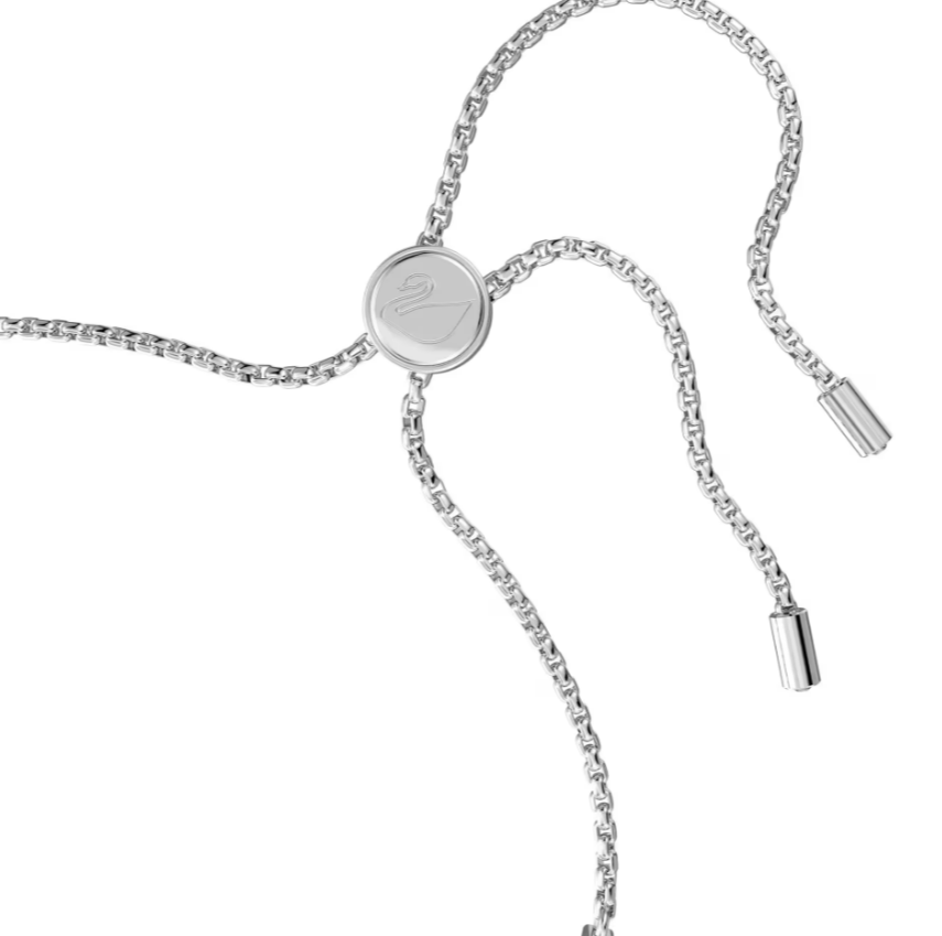 Swar*vski - Matrix Tennis bracelet - Round cut, White, Rhodium plated - 5465384 (AD-SW-OCT)