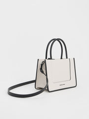 Charles & Ke*th - Mini Daylla Tote Bag - Cream -  Exp. Launch: 01/10/2024