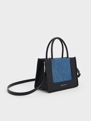 Charles & Ke*th - Mini Daylla Denim Tote Bag - Denim Blue -  Exp. Launch: 01/10/2024