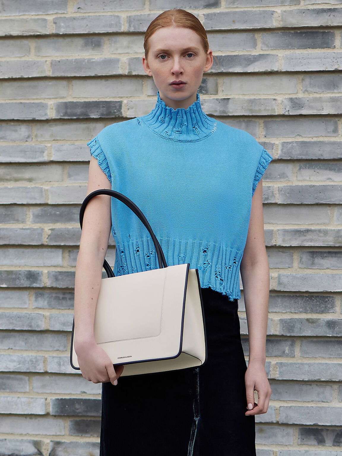 Charles & Ke*th - Daylla Tote Bag - Cream (AD-June)