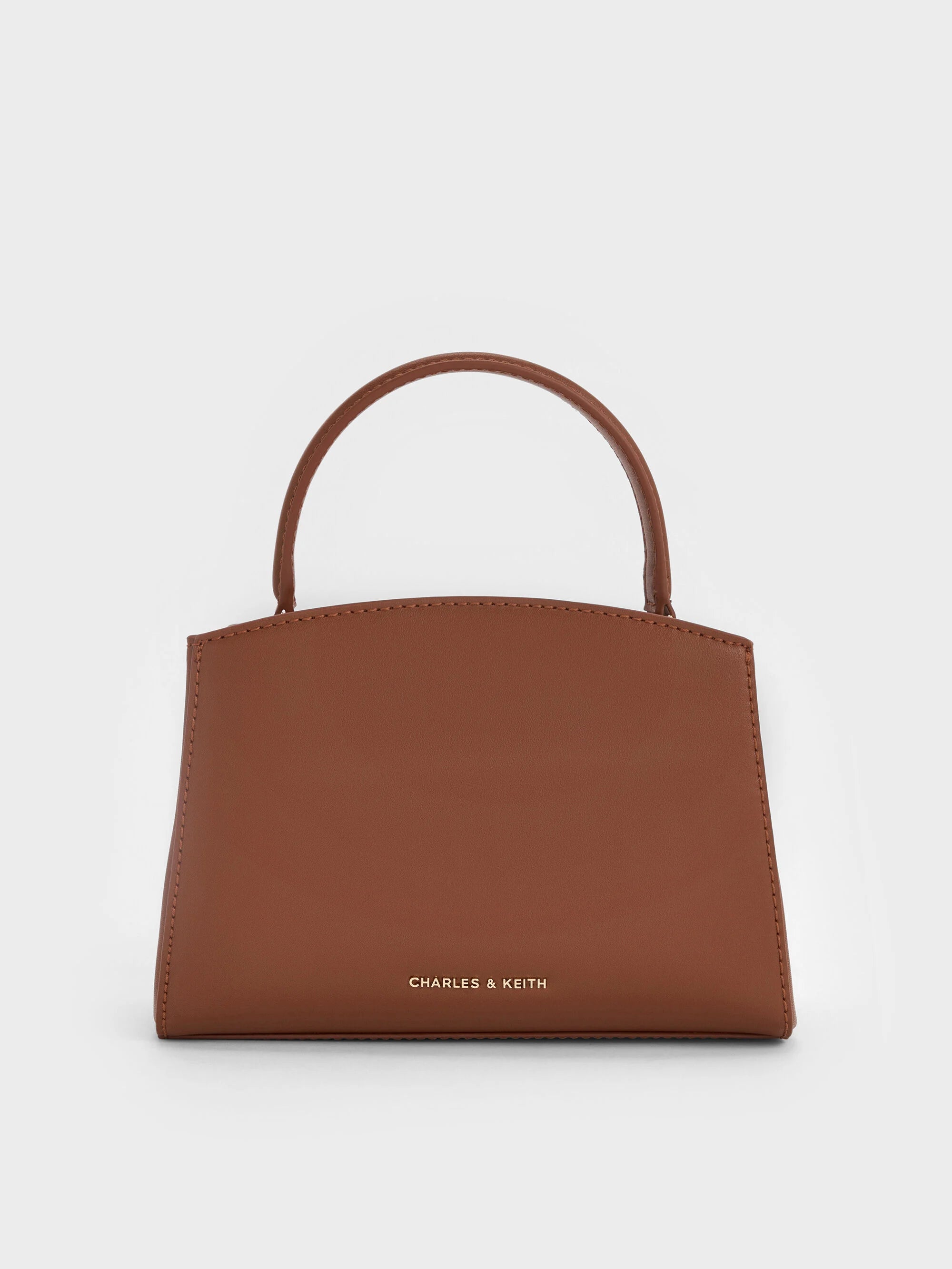 Charles & Ke*th - Aubrielle Canvas Two-Tone Top Handle Bag - Taupe Canvas (AD-May)
