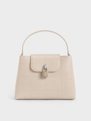 Charles & Ke*th - Suki Crinkle-Effect Top Handle Bag - Oat -  Exp. Launch: 01/10/2024