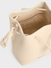 Charles & Ke*th - Leia Knotted Bucket Bag - Beige -  Exp. Launch: 01/10/2024