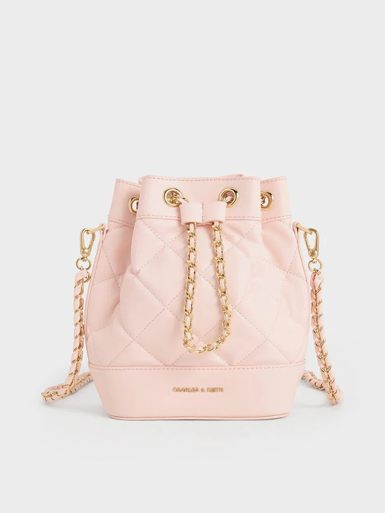 Charles & Ke*th - Julia Quilted Two-Way Bucket Bag - Pink (AD-SEP)