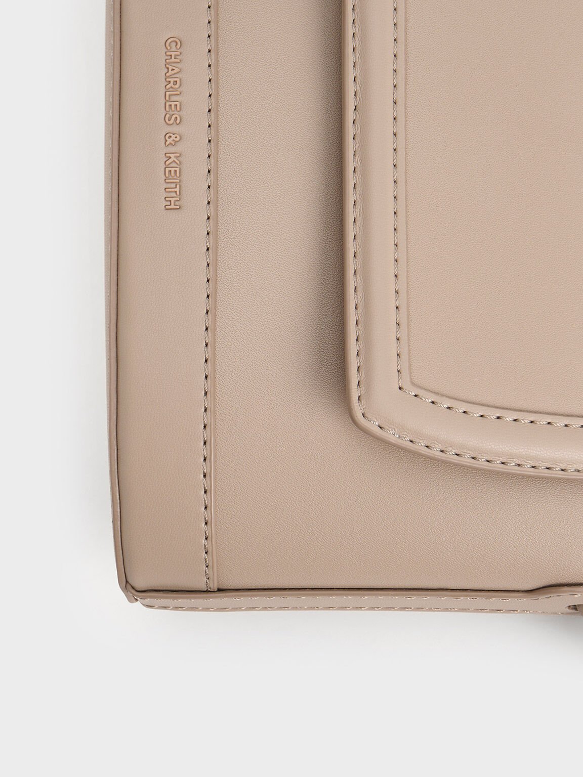 Charles & Ke*th -  Sabine Knotted-Strap Bag - Taupe (AD-August)