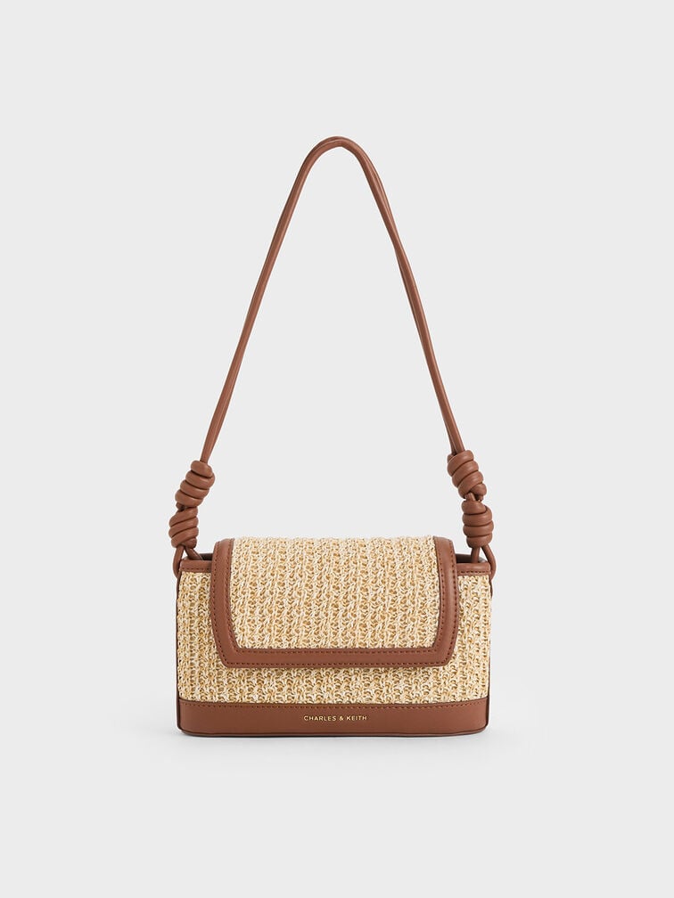 Charles & Ke*th -  Sabine Raffia Knotted-Strap Bag - Multi  (AD-SEP)