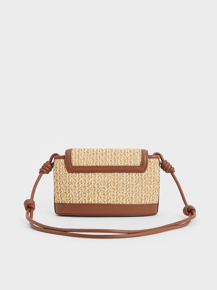 Charles & Ke*th -  Sabine Raffia Knotted-Strap Bag - Multi  (AD-SEP)