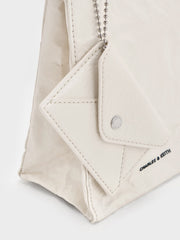 Charles & Ke*th - Matina Linen Elongated Tote Bag - Cream -  Exp. Launch: 01/10/2024