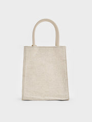 Charles & Ke*th - Matina Linen Elongated Tote Bag - Beige -  Exp. Launch: 01/10/2024