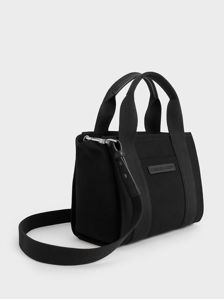 Charles & Ke*th - Kay Canvas Tote Bag - Noir (AD-Oct)