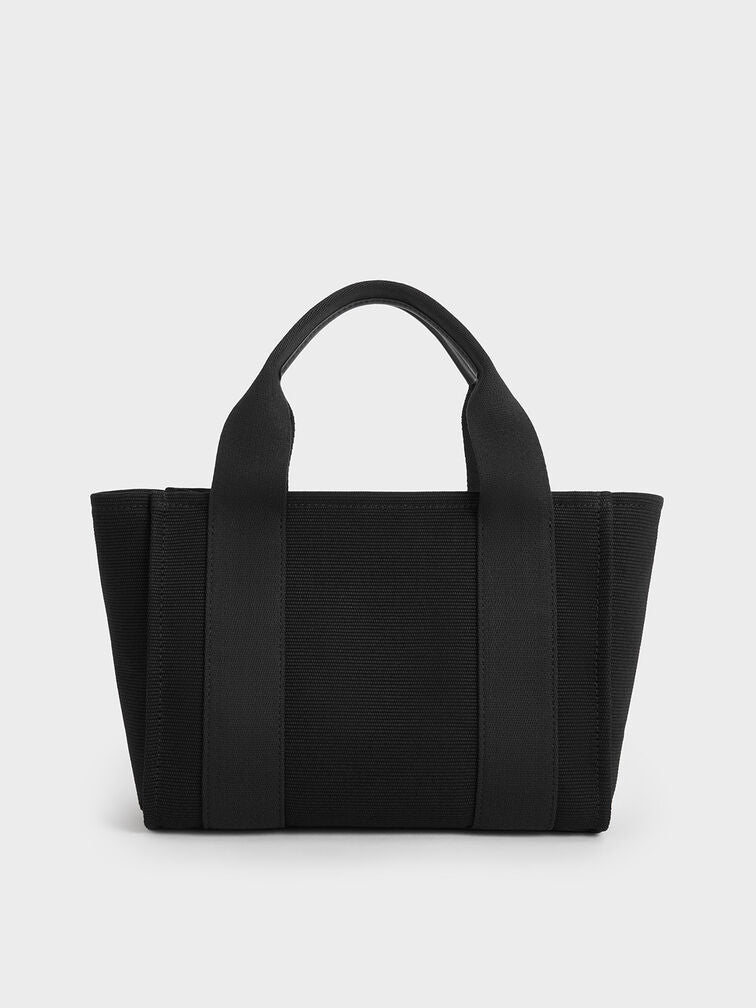 Charles & Ke*th - Kay Canvas Tote Bag - Noir (AD-Oct)