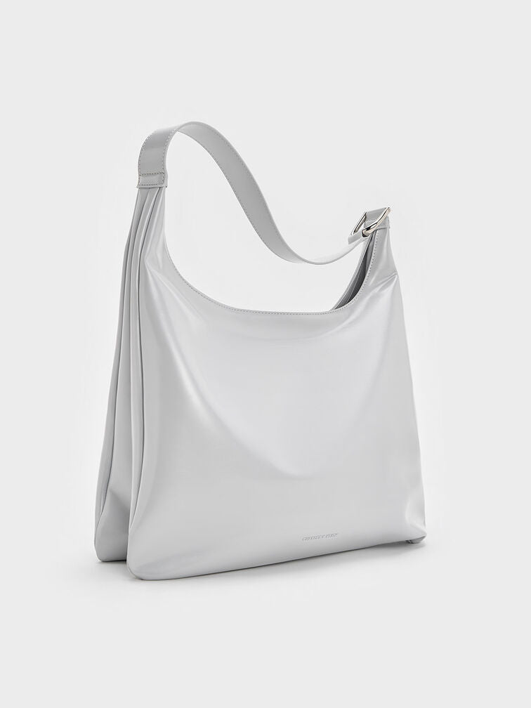 Charles & Ke*th - Lumen Slouchy Hobo Bag - Grey (AD-Oct)