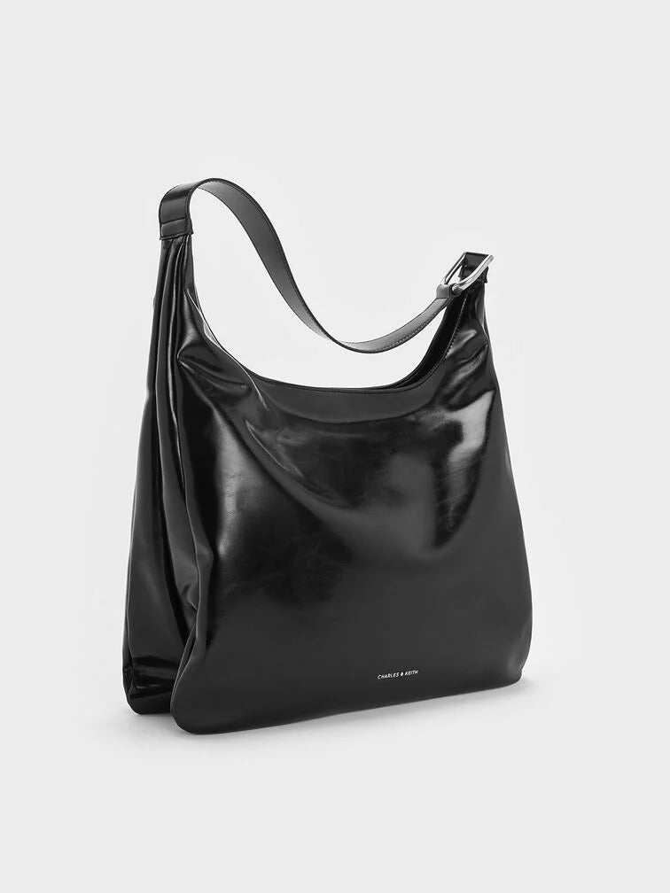 Charles & Ke*th - Lumen Slouchy Hobo Bag - Noir (AD-Oct)