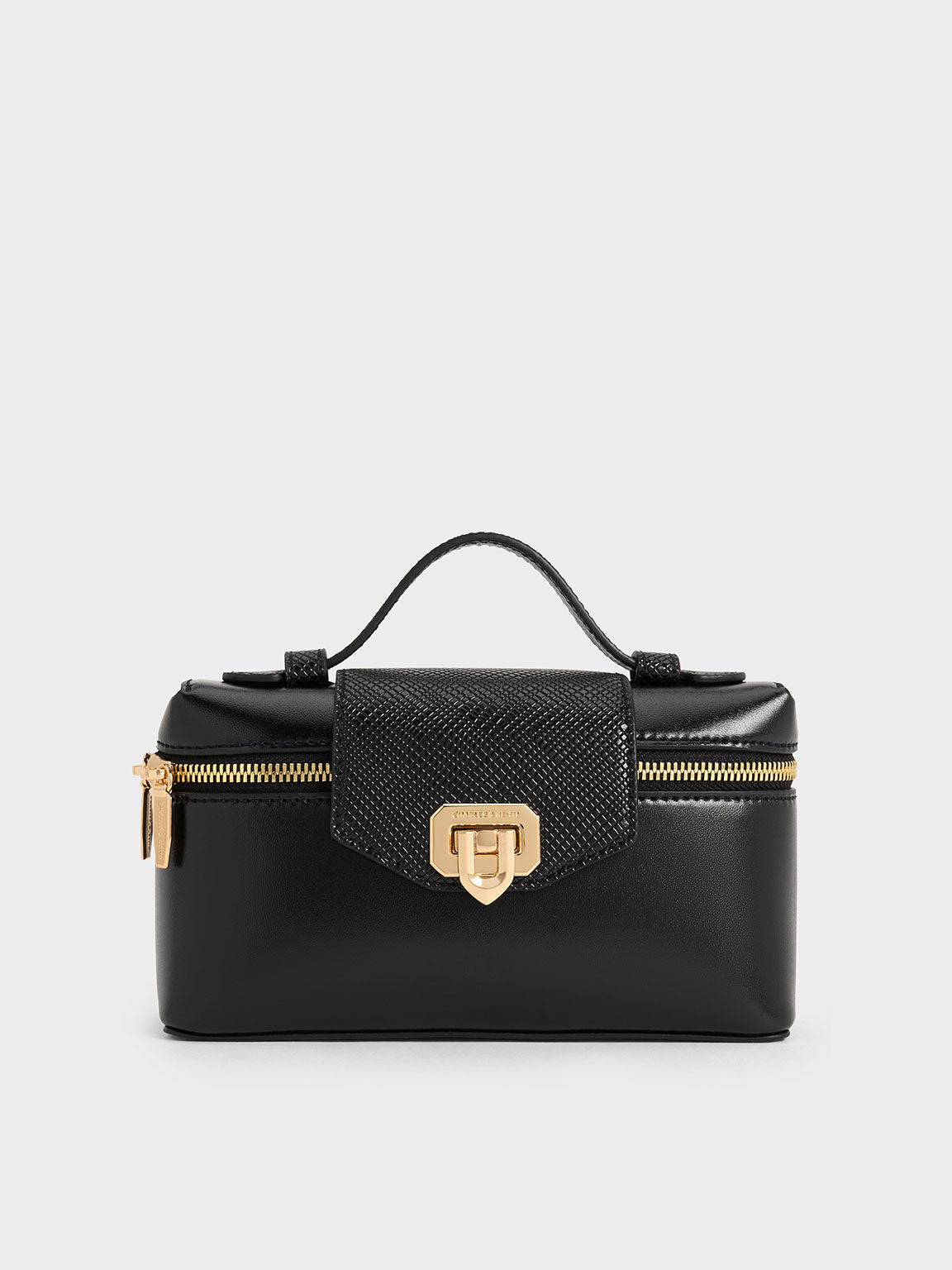 Charles & Ke*th - Arwen Top Handle Vanity Bag - Black (AD-July)