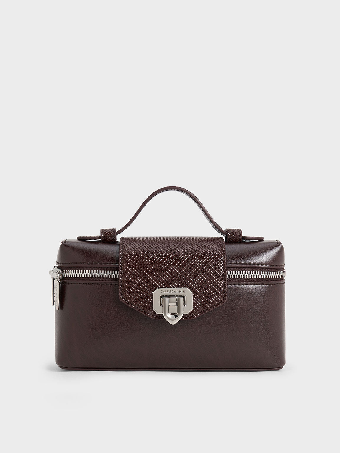 Charles & Ke*th - Arwen Top Handle Vanity Bag - Plum (AD-July)