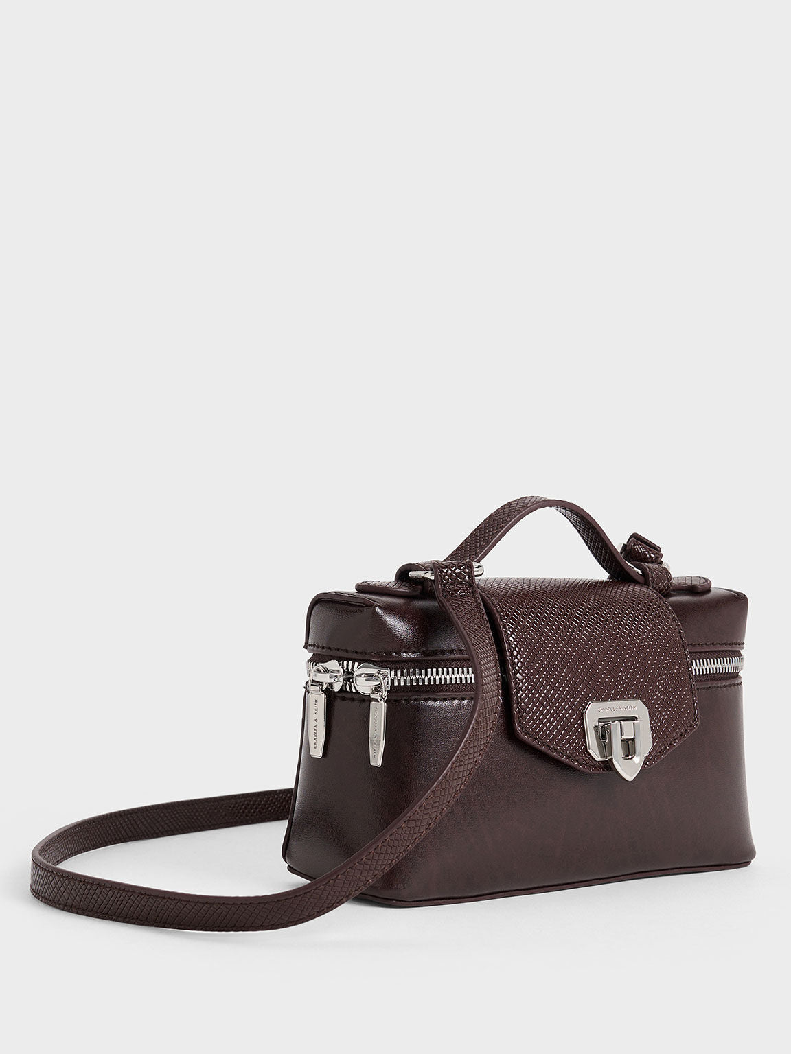 Charles & Ke*th - Arwen Top Handle Vanity Bag - Plum (AD-July)