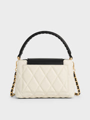 Charles & Ke*th - Arwen Quilted Braided-Strap Top Handle Bag - Multi -  Exp. Launch: 01/10/2024