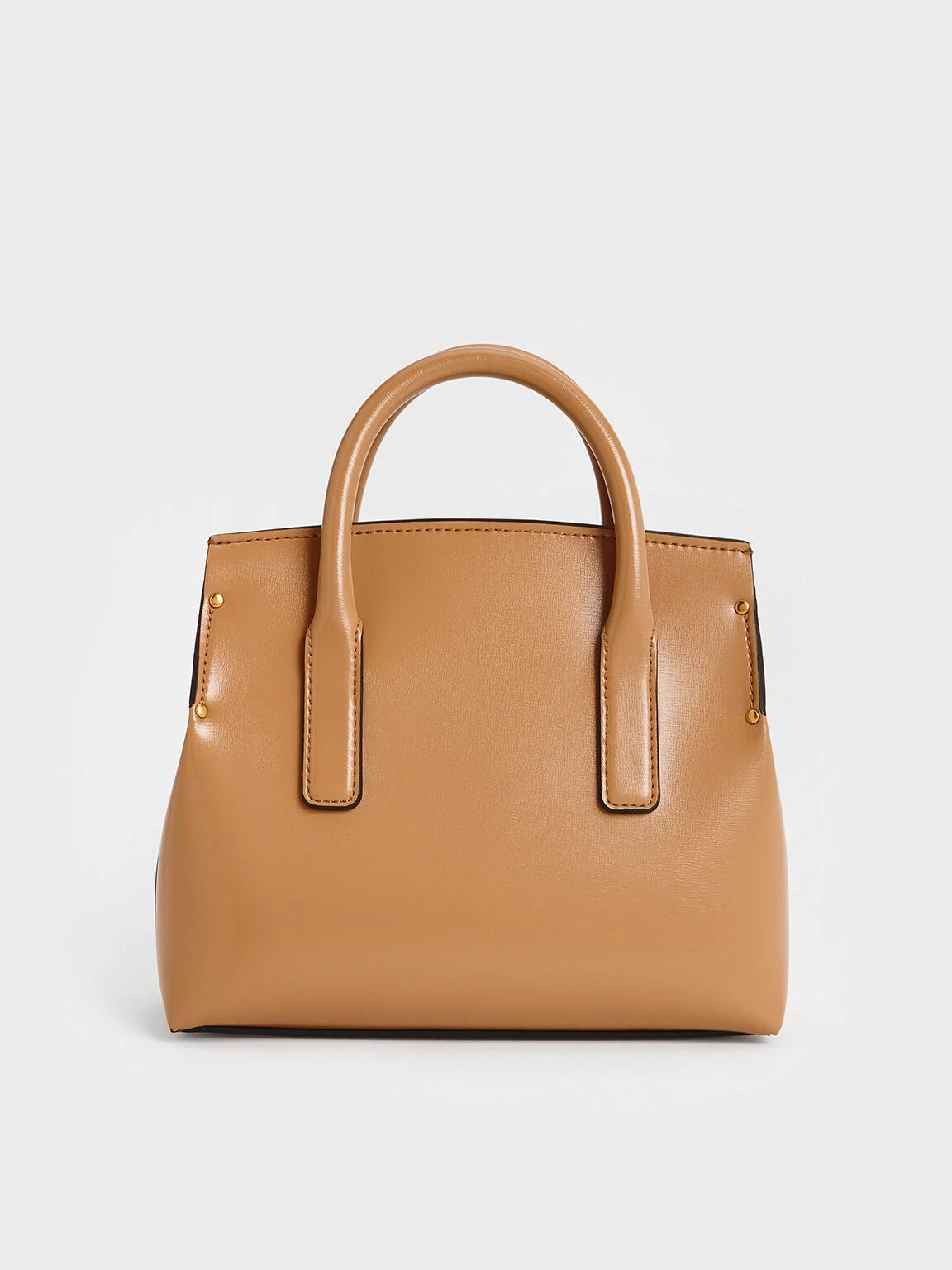 Charles & Ke*th - Rene Structured Top Handle Bag - Toffee (AD-May)