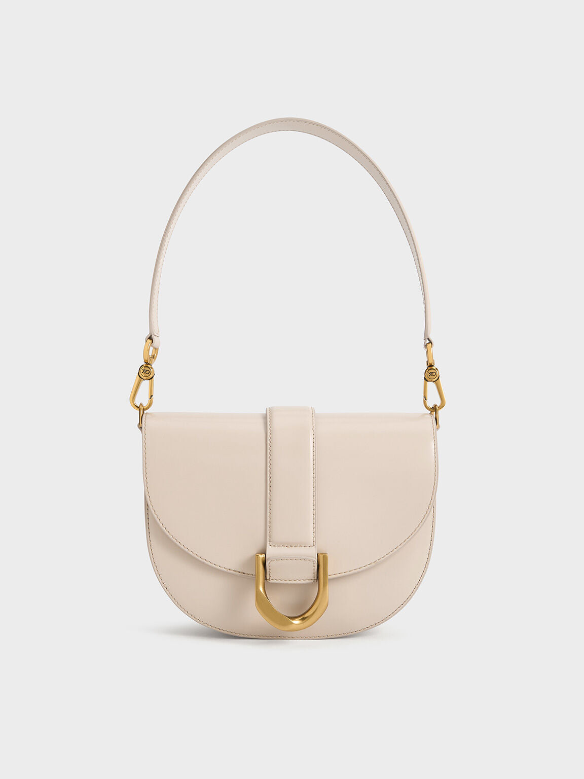 Charles & Ke*th - Gabine Leather Saddle Bag - Oat (AD-July)