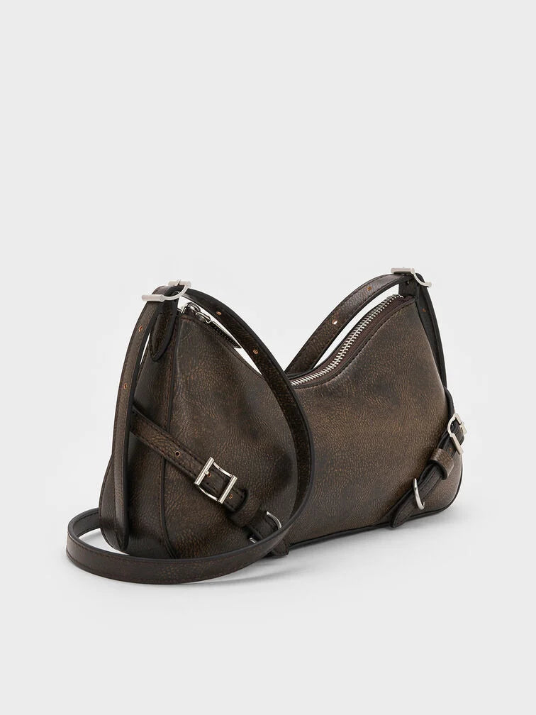 Charles & Ke*th - Sloane Shoulder Bag - Dark Brown (AD-Sep)