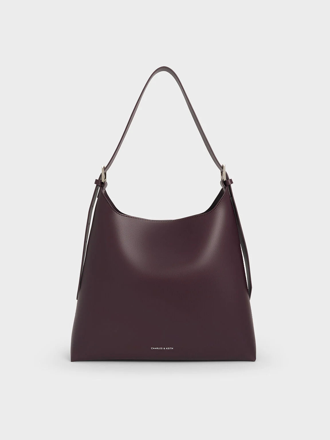Charles & Ke*th - Hertha Trapeze Slouchy Hobo Bag - Burgundy (AD-SEP)