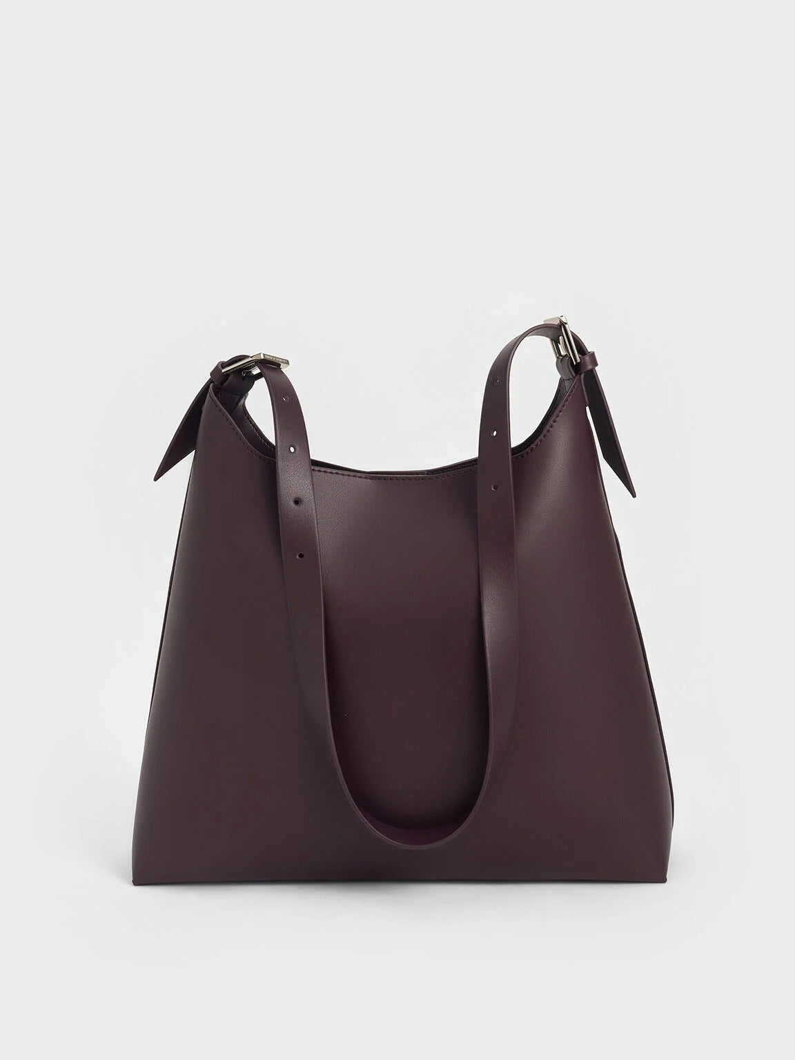 Charles & Ke*th - Hertha Trapeze Slouchy Hobo Bag - Burgundy (AD-SEP)