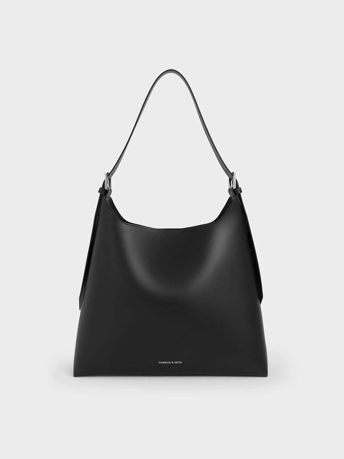 Charles & Ke*th -Hertha Trapeze Slouchy Hobo Bag - Noir (AD-JUN13-PT)