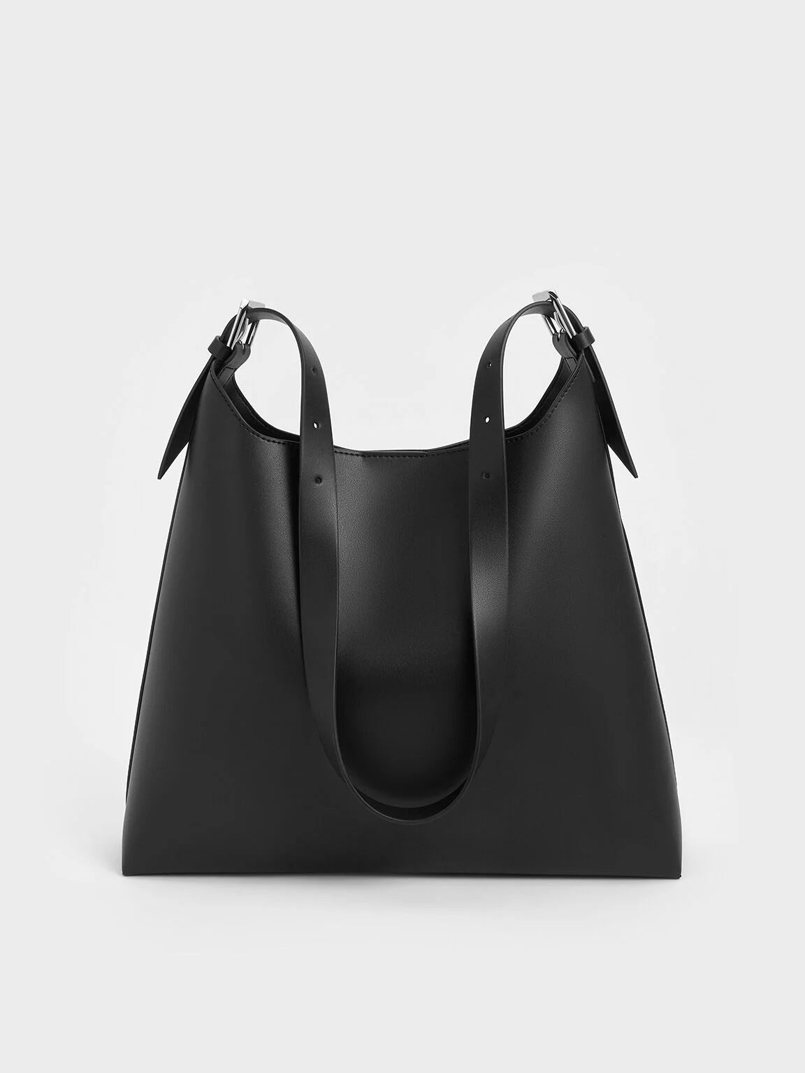 Charles & Ke*th -Hertha Trapeze Slouchy Hobo Bag - Noir (AD-SEP)