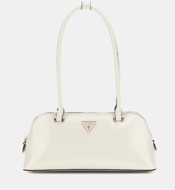 Gues* - Arnela patent shoulder bag - Cream (AD-August)