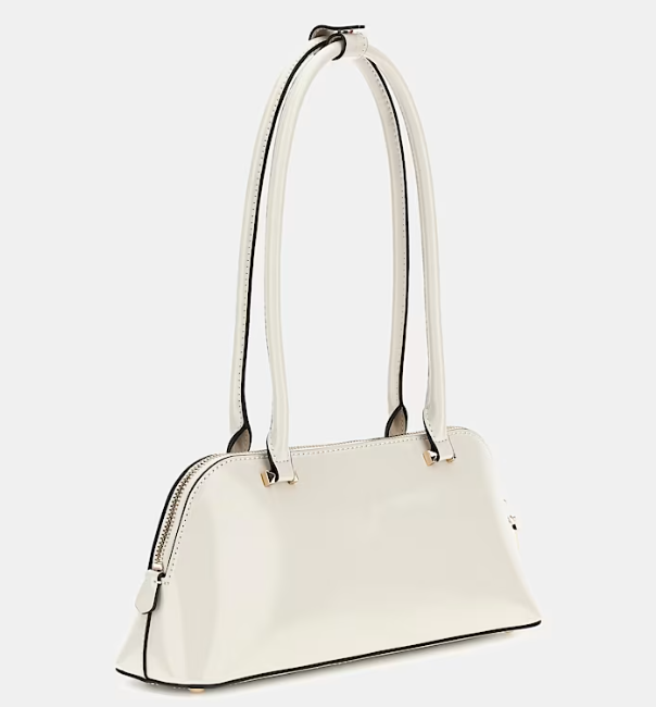 Gues* - Arnela patent shoulder bag - Cream (AD-August)