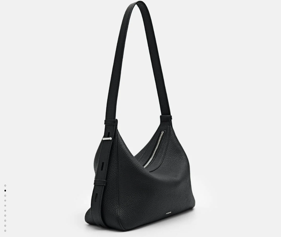 PEDR*  Demi Leather Shoulder Bag - Black (AD-July)