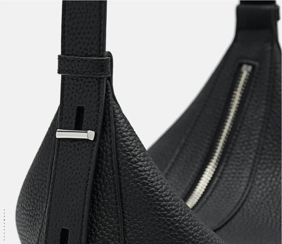PEDR*  Demi Leather Shoulder Bag - Black (AD-July)