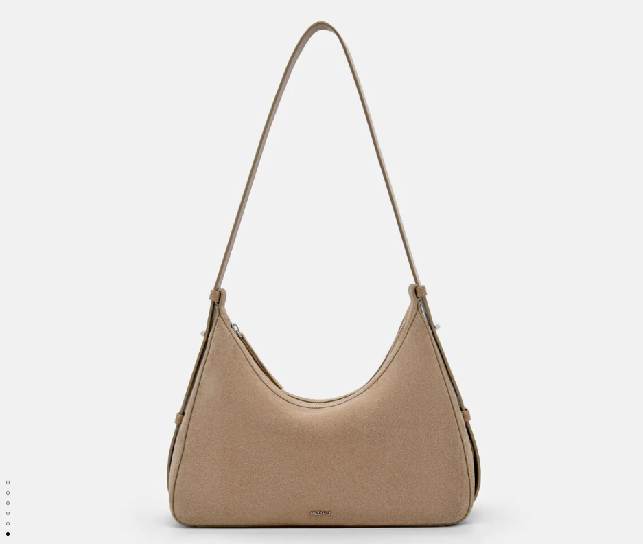 PEDR*  Demi Leather Shoulder Bag - Sand (AD-July)