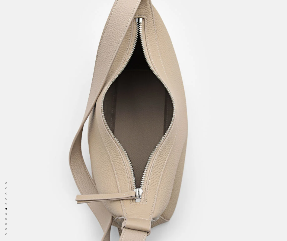PEDR*  Demi Leather Shoulder Bag - Taupe (AD-July)